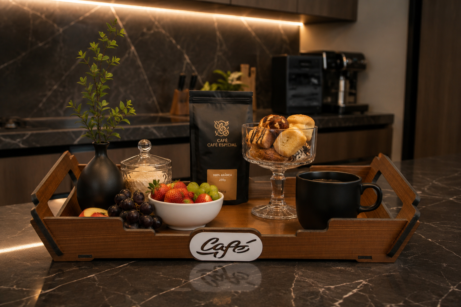 Bandeja Café - Caramelo