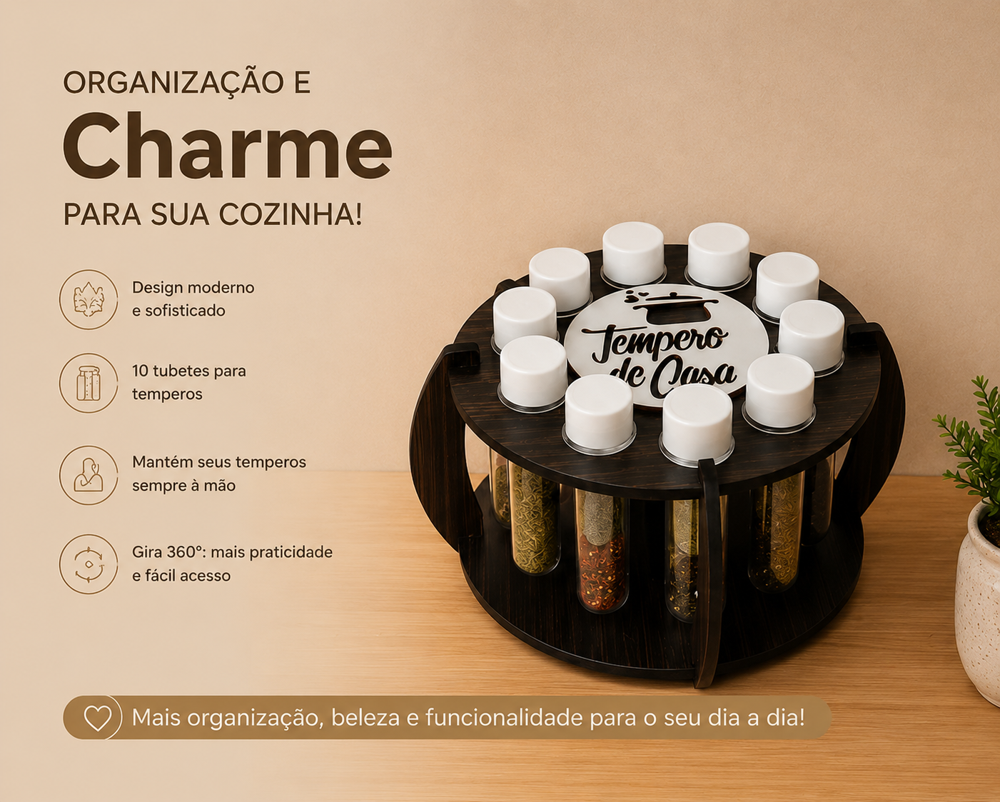 Porta Tempero ¨Tempero De Casa¨ - Imagem 2