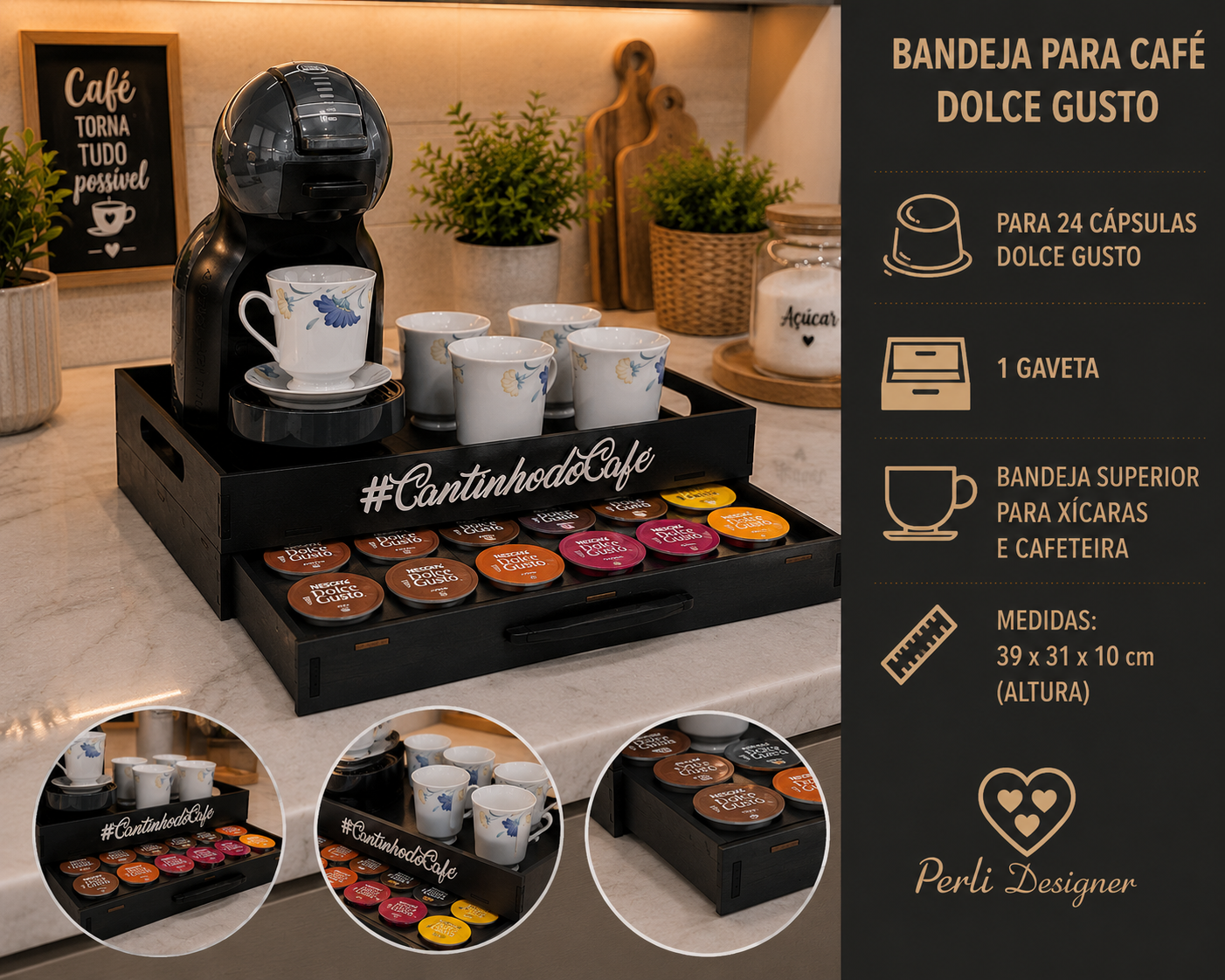 Porta-Cápsulas Dolce Gusto Premium | Perli Design - Imagem 2